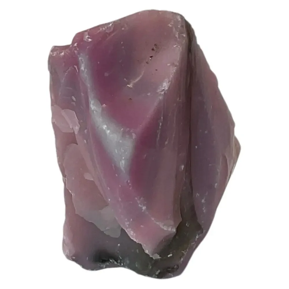 Pink Lavender Layered Art Glass Cullet Glowing‎ Manganese Slag Glass #5GL162